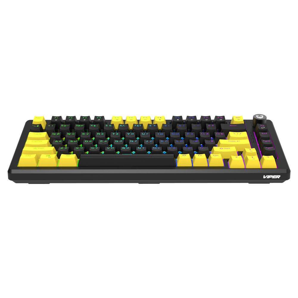 Oyun klaviaturası Viper MK88B Black/Yellow — Mallar, Bakı (2)