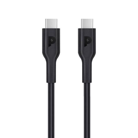 Powerology Type-C to Type-C Cable 1.2M PD 100W - Black — Smartphone Accessories