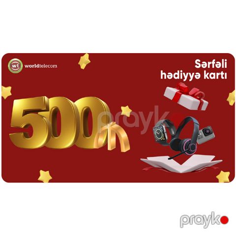 WT Hədiyyə kartı - 500₼ — Bakı