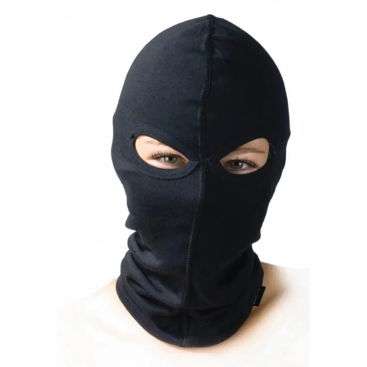 Maska Bering PAS015 “2 Yeux” Cotton Window Balaclava – Black unite — Bakı