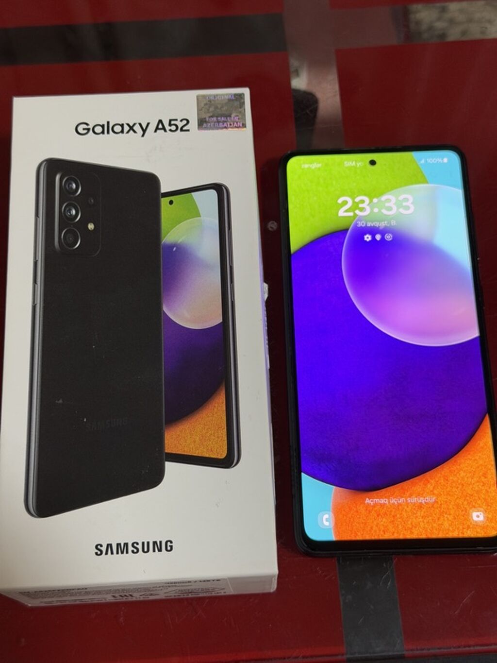 Samsung Galaxy A52, 128 GB, rəng - Qara, Barmaq izi, Face ID — Samsung, Bakı (2)