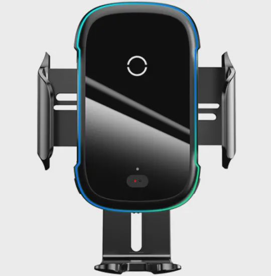 Baseus Light Electric Mount & Wireless Charger WXHW03-01 Black — Telefon dayaqları və tutacaqları, Bakı