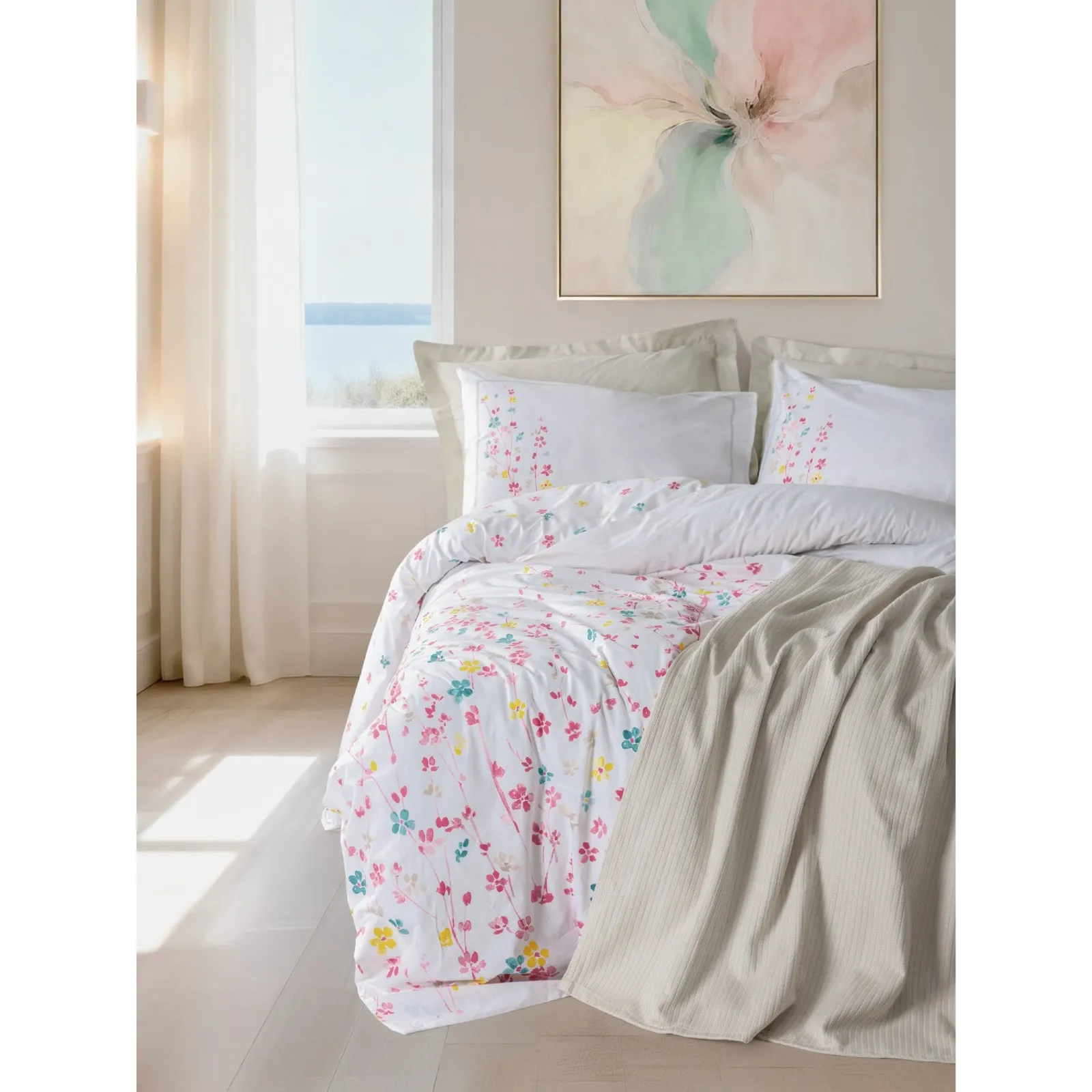 Yataq örtüyü dəsti Cotton Box Vivid Flare, iki nəfərlik, Bej (8680108086643) — Bakı