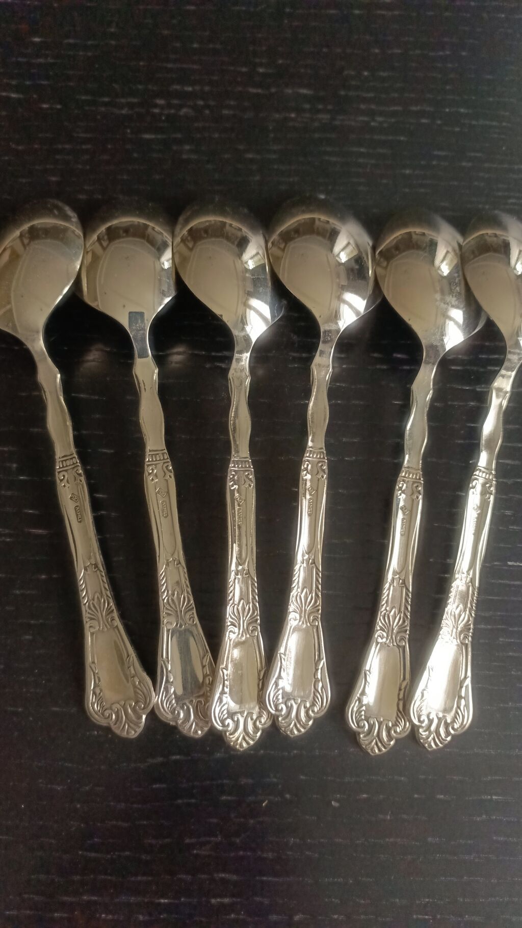 6 ədəd melxior,dekorativ naxışlı xörək qaşığı dəsti - Material — Mallar, Fatmayı (3)