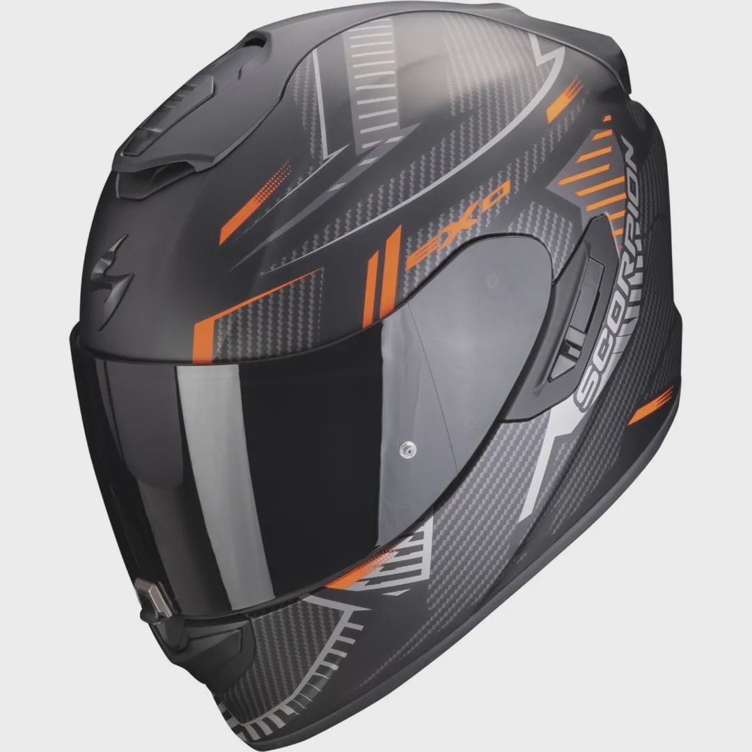 Dəbilqə EXO-1400 evo aır shell matt black-orange XXL — Motosiklet geyimi, Bakı