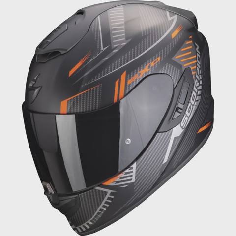 Dəbilqə EXO-1400 evo aır shell matt black-orange XXL — Мотоэкипировка