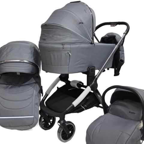 Uşaq arabası Kidilo G300 3in1 Grey — Bakı