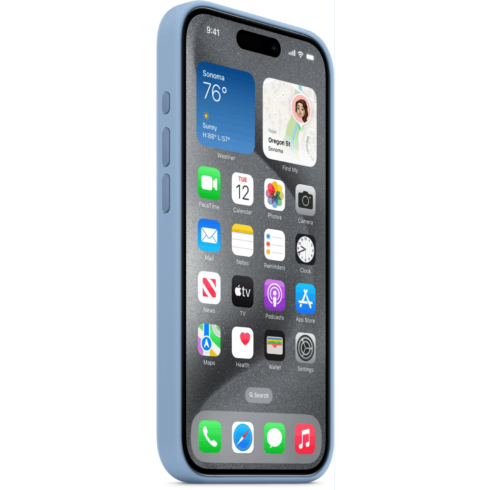 Qoruyucu örtük iPhone 15 Pro W/MagSafe Winter Blue MT1L3ZM/A — Çexollər, Bakı (3)