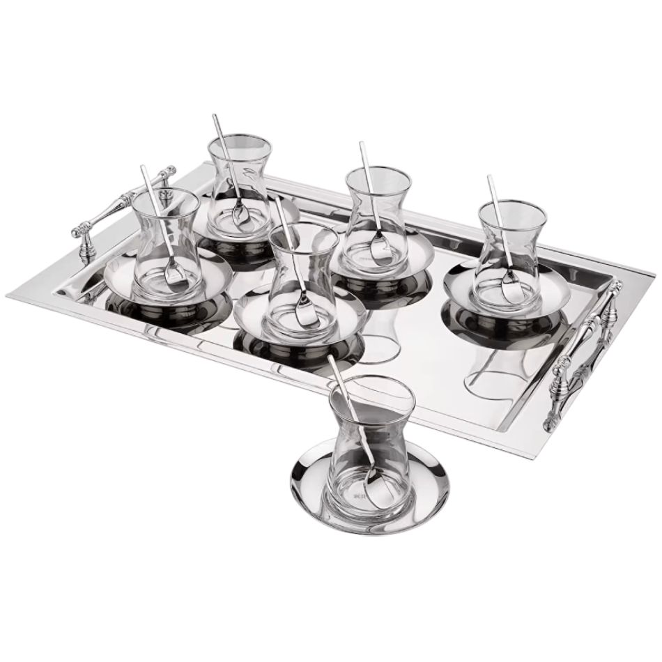 Çay üçün fincan dəsti Schafer Karla 19 parça 8699131858905 (Gümüşü) — Süfrə qabı, Bakı
