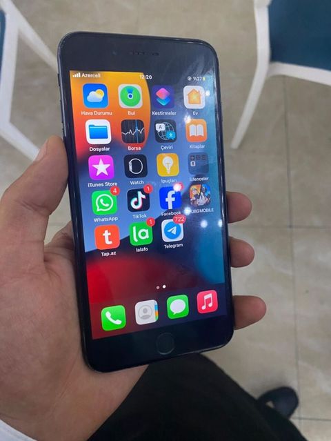 IPhone 7 Plus, 32 GB, Jet Black, Barmaq izi — Bərdə