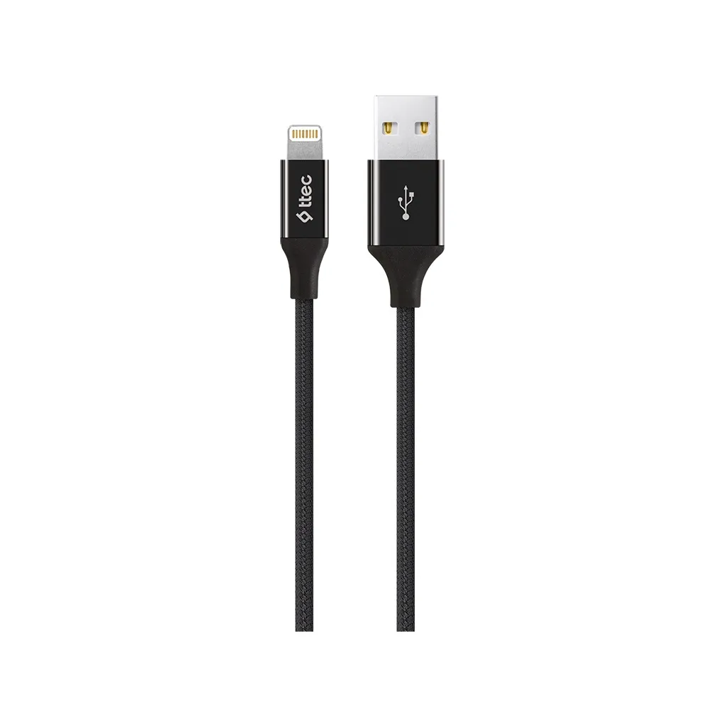Kabel Ttec Alumicable Lightning Charge data Black (2DK16S) — Ağıllı ev