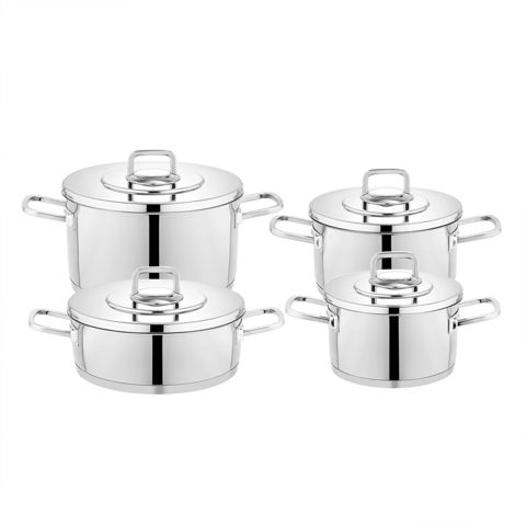 Qazan dəsti Schafer New Prime Steel 8 parça 8699131838907 — Bakı