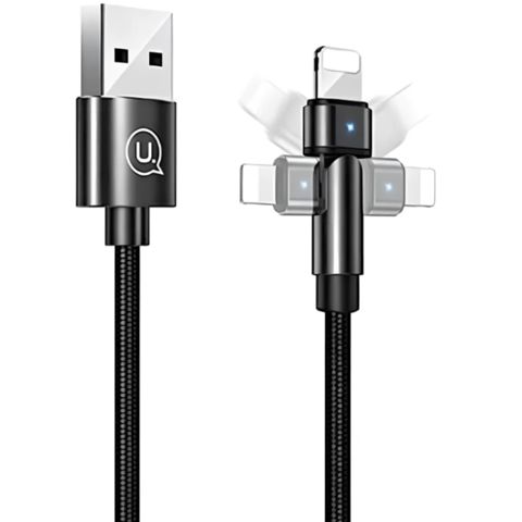 Naqil Usams US-SJ476 U60 USB Type-A to Lightning 1 m SJ476USB01 Black — Bakı