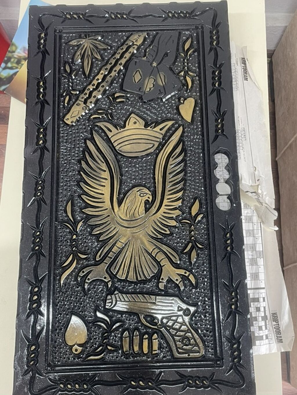 Taxta nərd dəsti - Material: qara rəngli, laklı taxta korpus — İdman və istirahət, Digah (3)