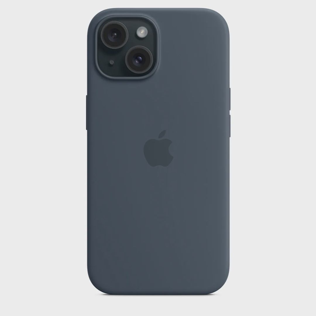 Çexol Apple iPhone 15 Silicone Case with MagSafe Storm Blue (MXPF3ZM/A) — Çexollər, Bakı