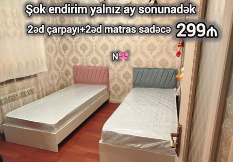 Yeni, Təknəfərlik çarpayı, Matras ilə — Bakı