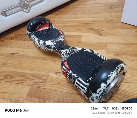 Qrafiti dizaynlı hoverboard (gyroskuter) - Təkər ölçüsü: 6.5" — Bakı