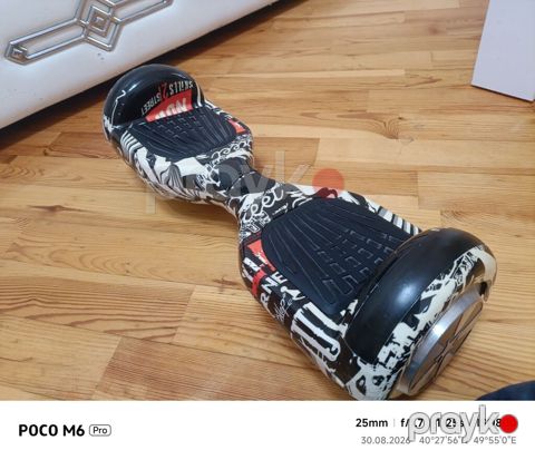 Qrafiti dizaynlı hoverboard (gyroskuter) - Təkər ölçüsü: 6.5" — Bakı