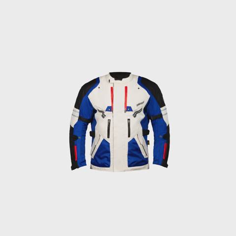 Gödəkçə Motoverse Kiev Touring, Cordura Textile, White (XXL) — Мото жабдуулар