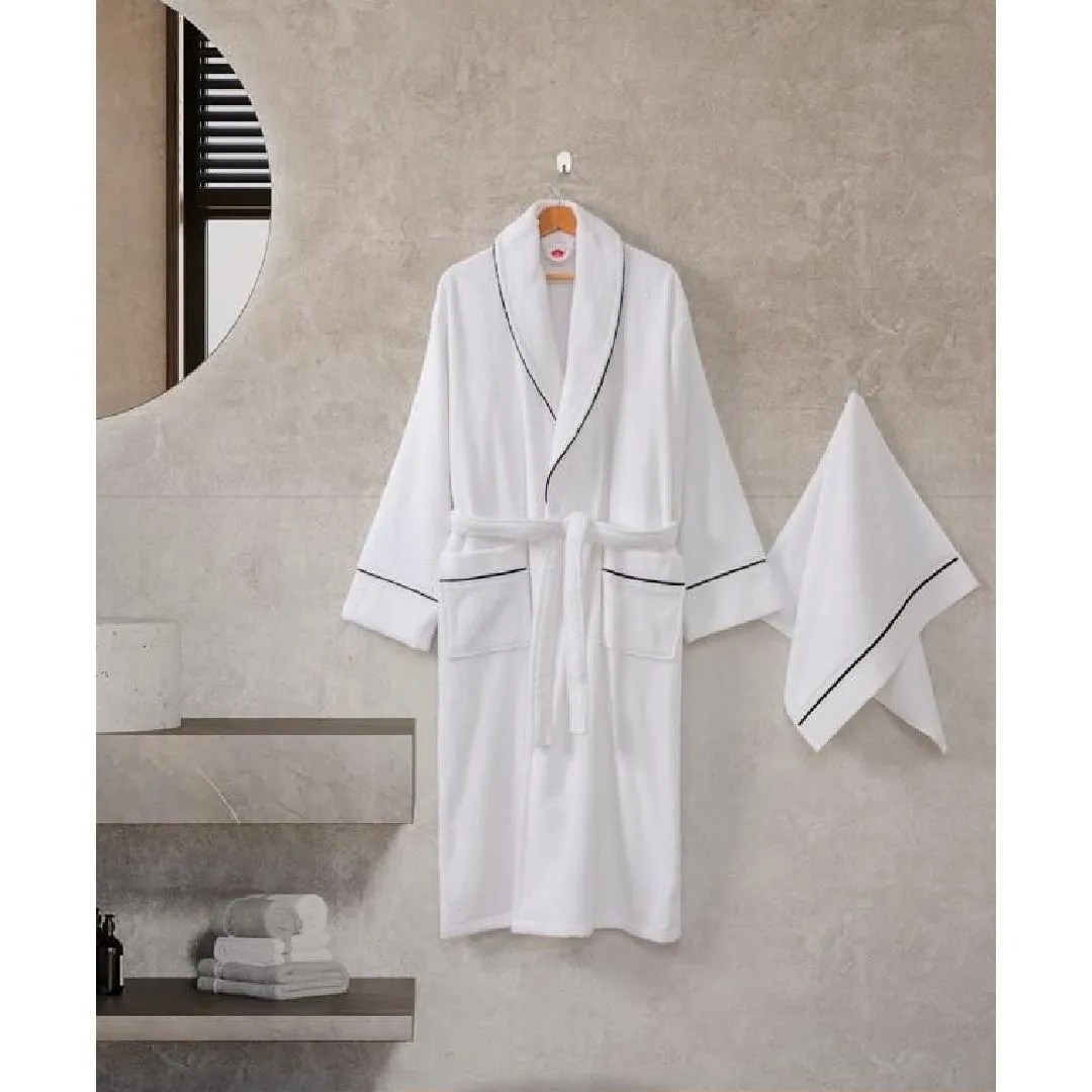 Hamam xalatı və dəsmal dəst Cotton box Mahur Unisex M/L (8680108077177) — Bakı