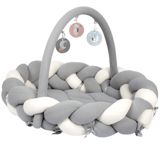 Çarpayı üçün hörülmüş bamper Sevi Bebe 3in1 Grey — Матрасы