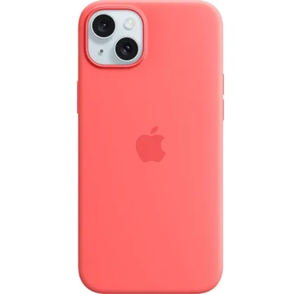 Çexol Apple iPhone 15 Silicone Case with MagSafe Guava (MT0V3ZM/A) — Bakı