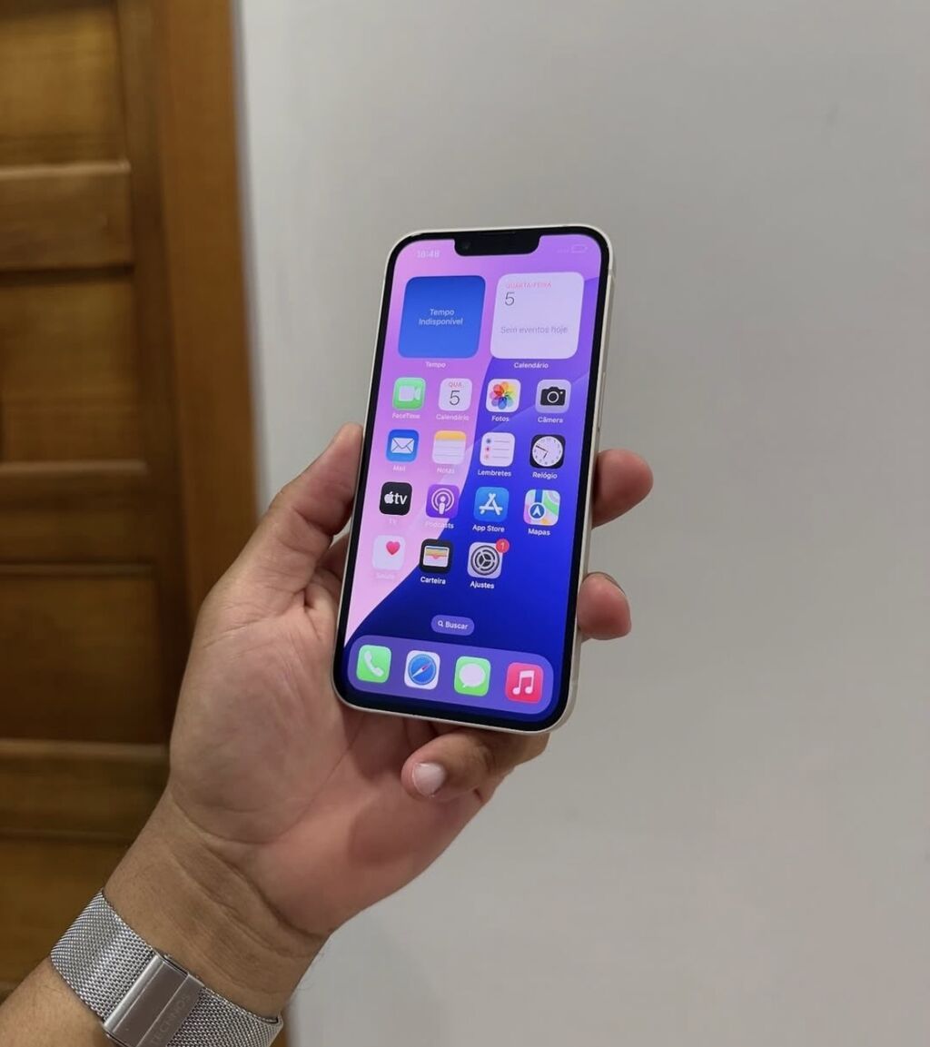 IPhone 13, 128 GB, Ağ, Zəmanət, Simsiz şarj, Face ID — Apple iPhone, Bakı (4)