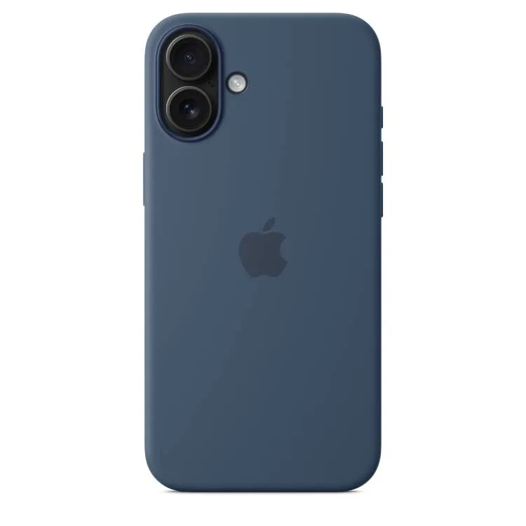 Çexol Apple iPhone 16 Plus Silicone Case with MagSafe - Denim (MYYA3ZM/A) — Bakı