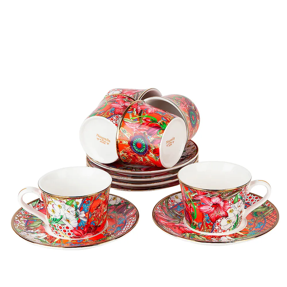 Çay dəsti Nouvelle Home 6 nəfərlik 12 parça Secret Garden 200 ml (200150) — Dining tableware