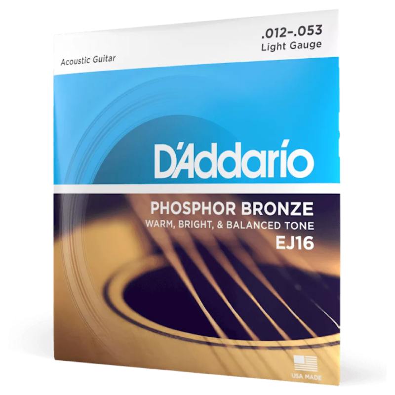 D-Addario EJ16 Phosphor Bronze 12-53 Light — Musiqiə alətləri, Bakı (2)