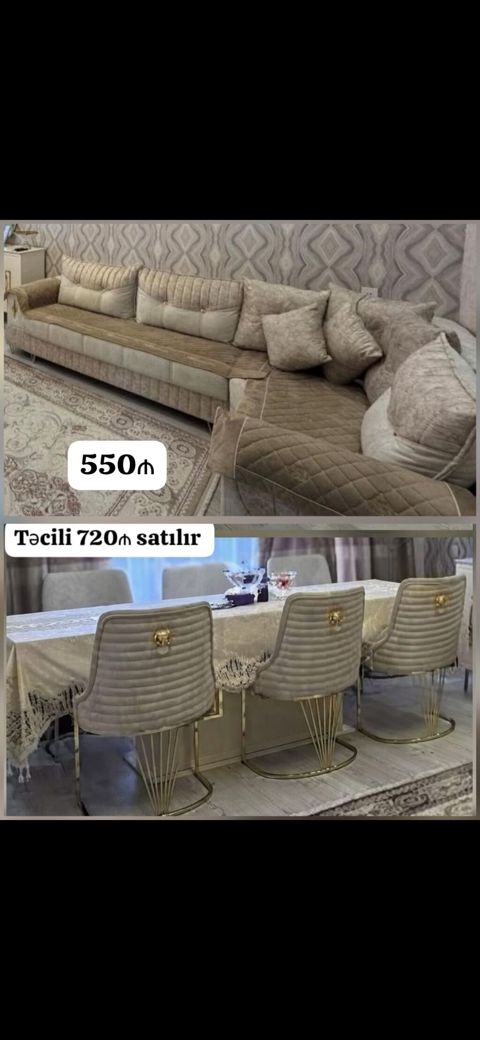 720₼ masa desti 550₼ Künc divan Divan Açılır baza var yeni kimidir — Mehdiabad