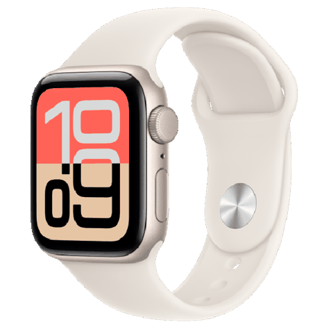 Apple Watch SE 3 GPS 40mm Starlight Aluminium Case with Starlight Sport Band - S/M — Bakı
