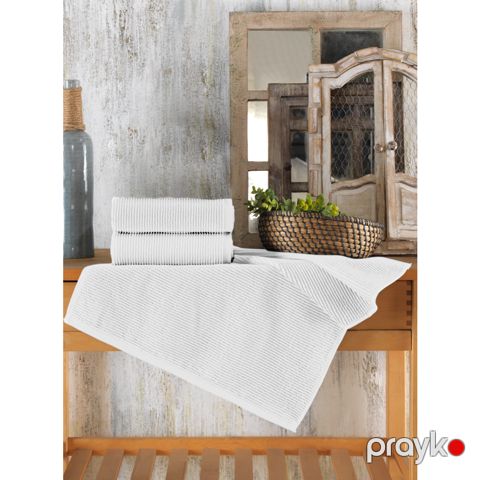 Dəsmal əl və üz üçün Şahəsər Serena 50×90 Ağ — Bakı