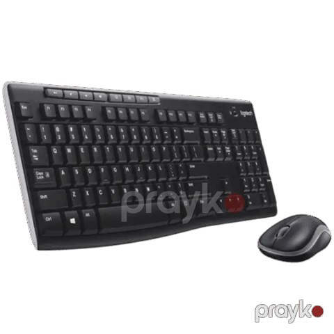 Logitech MK270 Wireless Keyboard+Mouse Black — Bakı