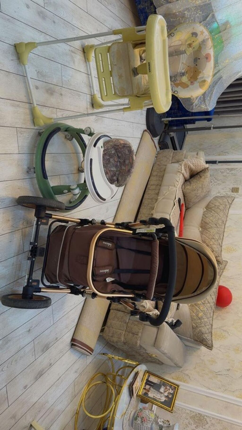 Çıxarıla bilən beşikli araba, İşlənmiş, Cins: Oğlan, Yaş: <1 ay — Arabalalar, Xırdalan (3)