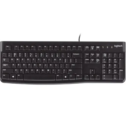 Klaviatura Logitech K120 for Business - BLK - RUS - USB - N/A - Emea (L920-002522) — Keyboards & Mice