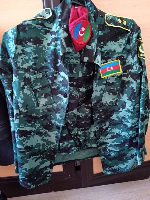 Uşaq hərbi geyim dəsti – rəqəmsal kamuflyaj naxışlı - Dəst: jaket və — Qobu
