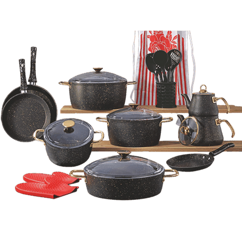 Bonera vogue ındıksıon 24 parca qara — Bakı