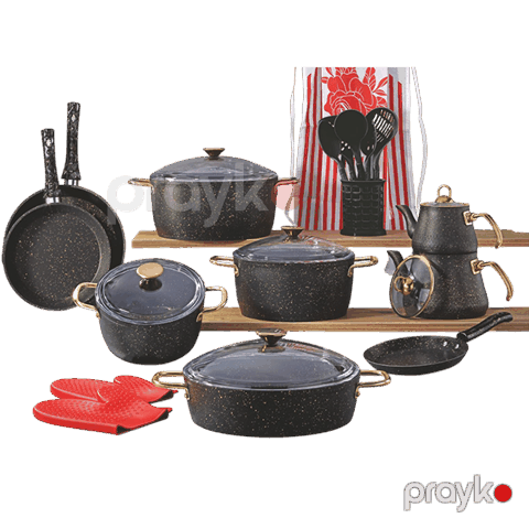 Bonera vogue ındıksıon 24 parca qara — Bakı