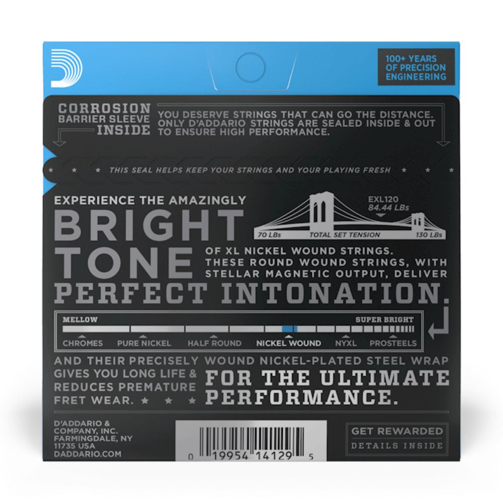 D-Addario EXL120 XL Nickel Wound 9-42 Super Light — Musiqiə alətləri, Bakı (3)