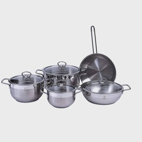 Tava qazan dəsti Falez Beta 9 parça (8681128019864) — Cookware