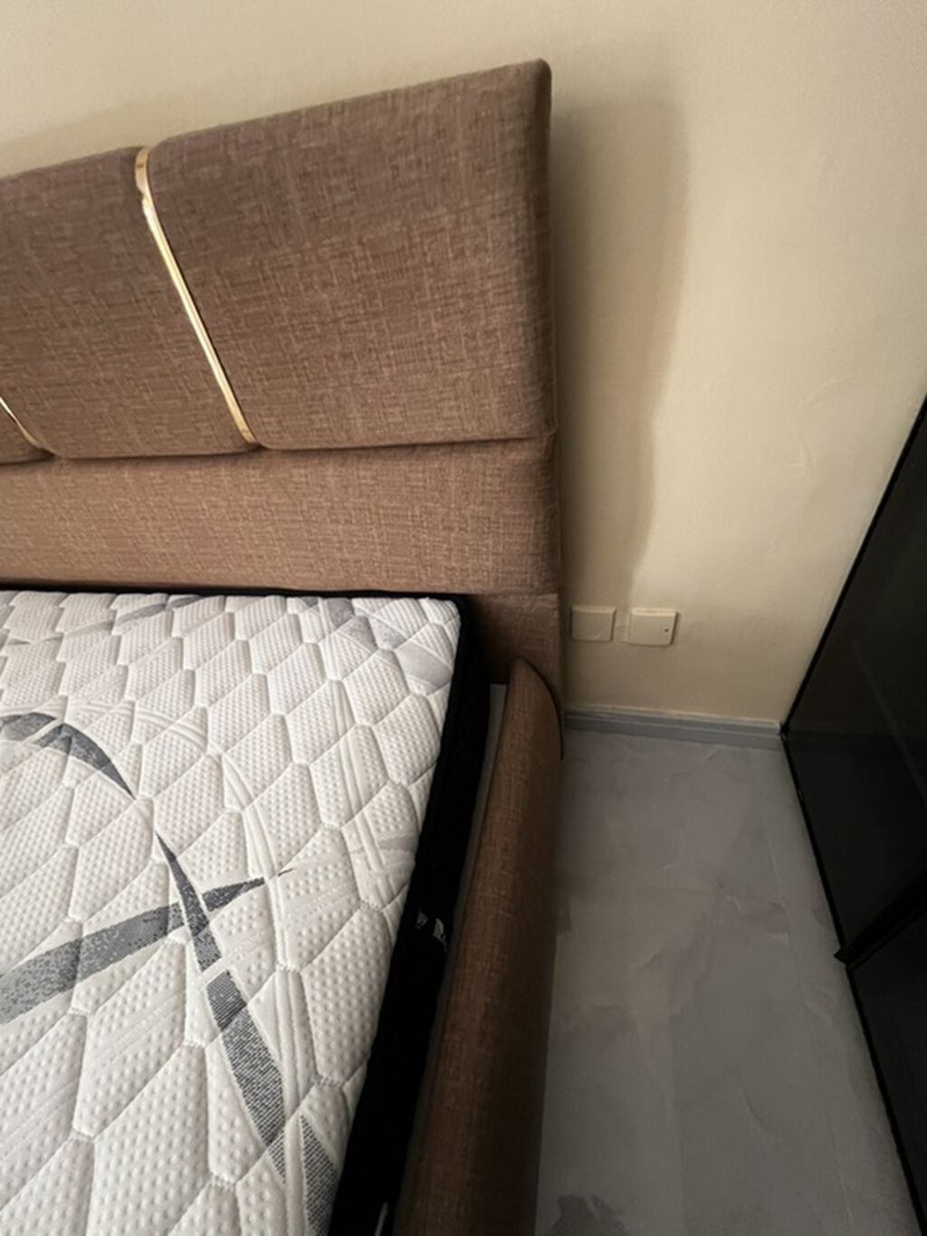 Yataq dəsti – yumşaq başlıq və yanları ilə müasir dizayn - Ölçü — Mebel, Bakı (2)