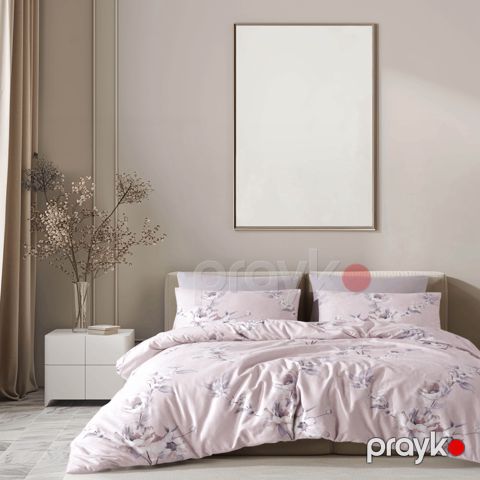 Tekstil yataq dəsti Şahəsər RNF TK Asmin Çəhrayı — Bakı