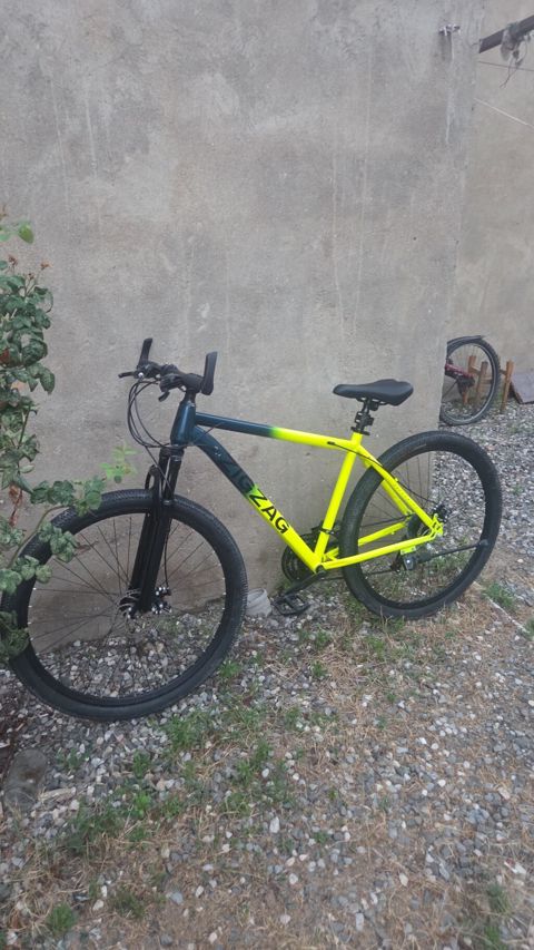 Zıgzag dağ/şossə tipli velosiped - Rəng: sarı-neon/qartal mavi ombre — Mehdiabad