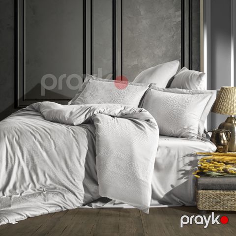 Tekstil yataq dəsti Şahəsər Jakarlı Saten Austin CK Açıq boz — Bakı