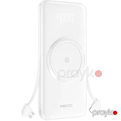 Recci Spirior Wireless RPB-N28 10000 mAh White — Bakı