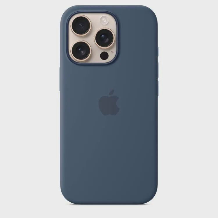 Çexol Apple iPhone 16 Pro Silicone Case with MagSafe - Denim (MYYK3ZM/A) — Çexollər, Bakı