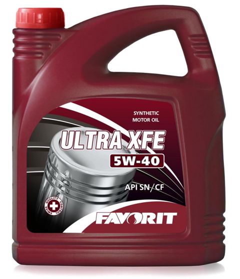 Mühərrik yağı Favorit Ultra XFE SAE 5W-40 4L Plastic — Bakı