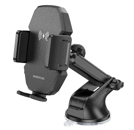Avtomobil üçün telefon tutacağı Borofone BH216 Adelante magnetic wireless fast charging car holder (center console) — Bakı