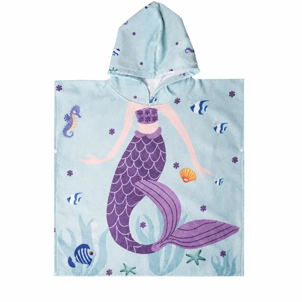 Uşaqlar üçün ponço-dəsmal Mollis, 3-4 yaş, Mermaid (8697427906989) — Bakı